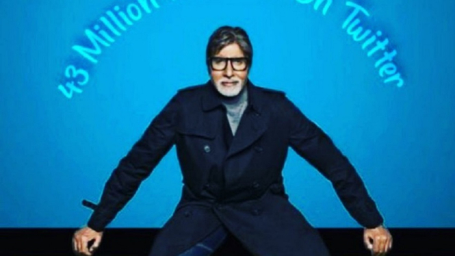 Cara Unik Amitabh Bachchan Meminta Penggemarnya Tetap Memakai Masker (Foto Instagram)