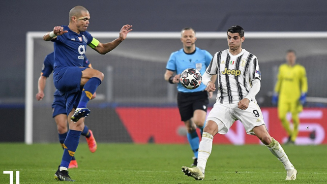 Juventus vs FC Porto 3-2 Pepe
