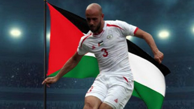 Mohammed Bassim A. Rashid gelandang bertahan Timnas Palestina 1