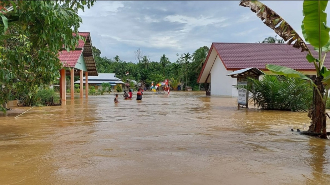 Banjir di Sintang Kalimantan Barat.