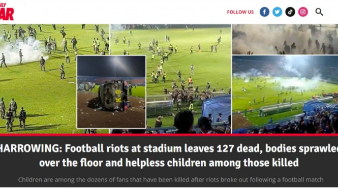Media Inggris menyoroti Tragedi di Stadion Kanjuruhan