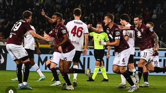 Kejutan Torino tumbangkan juara bertahan AC Milan 2-1