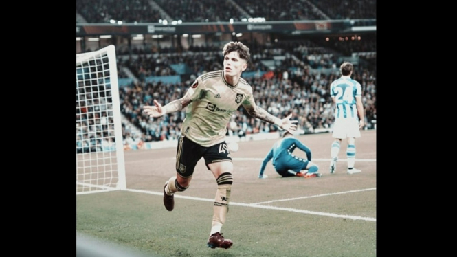 Alejandro Gamacho cetak gol Manchester United vs Sociedad