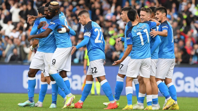 Hasil Serie A: Bekuk Udinese 2-3, Napoli Kokoh di Puncak Klasemen