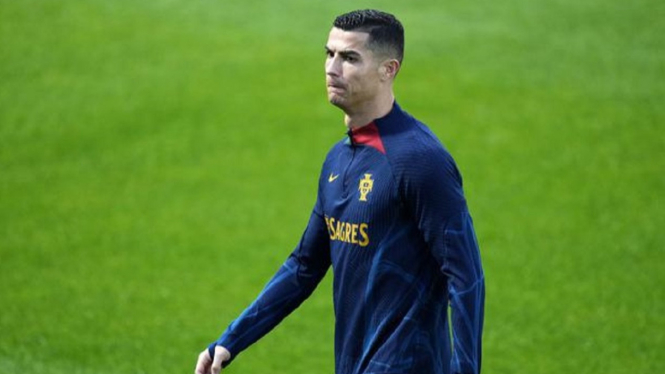 Diserang Flu Perut, Cristiano Ronaldo Tak Ikut Latihan Timnas Portugal