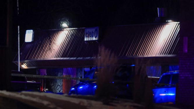 Lokasi penembakan di Klub Q di Colorado Springs Amerika Serikat.