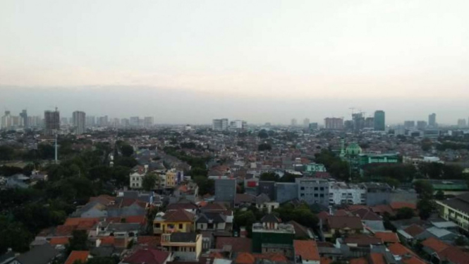 Ilustrasi cuaca cerah di DKI Jakarta.