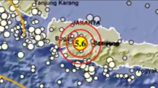 Lokasi Gempa Jawa Barat
