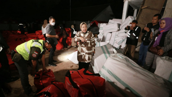 Mensos Pastikan Logistik untuk Korban Gempa Cianjur Aman