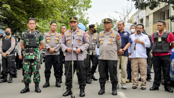 Kapolri Jenderal Listyo Sigit Prabowo di Bandung Jawa Barat.
