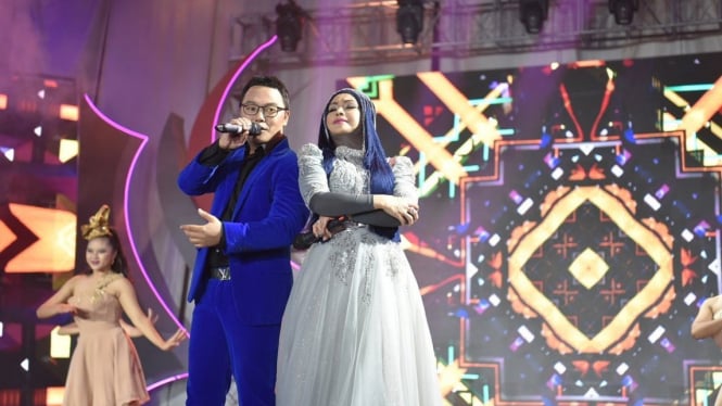 Danang dan Iyeth Bustami di Konser Kemenangan Koplo Superstar
