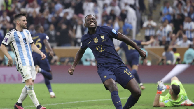 Randal Kolo Muani di di laga final Piala Dunia 2022