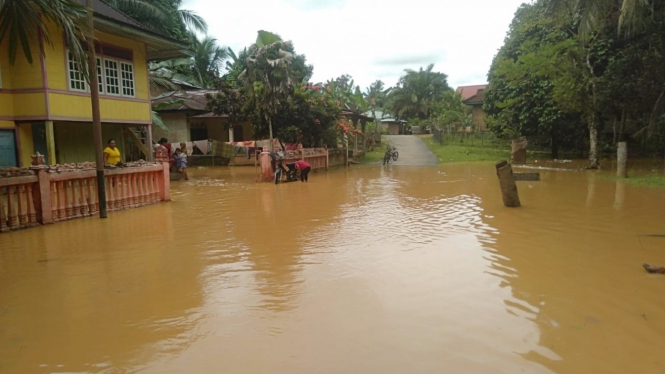 Ilustrasi banjir.