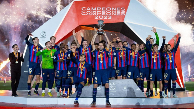 Barcelona juara Piala Super Spanyol 2023, kalahkan Real Madrid