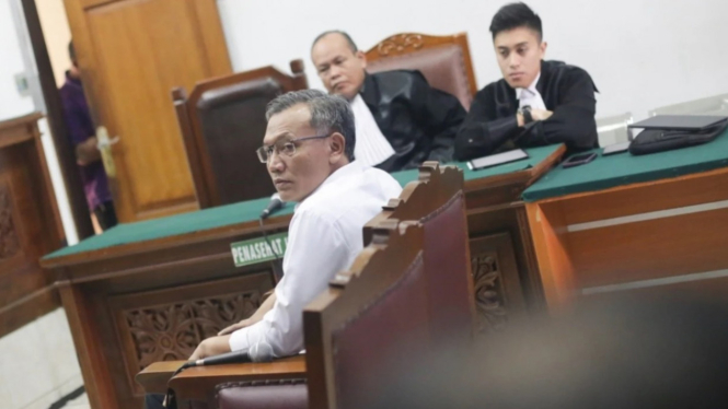 Terdakwa Agus Nurpatria, Sidang Tuntutan Kasus OOJ di PN Jaksel.