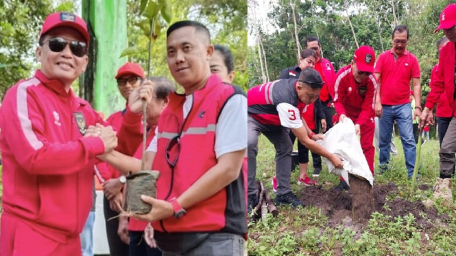Agustiar Sabran Bersama Masyarakat Kalteng Tanam 25 Ribu Pohon