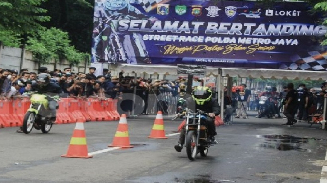 Polda Metro Jaya Kembali Gelar Street Race di Kemayoran