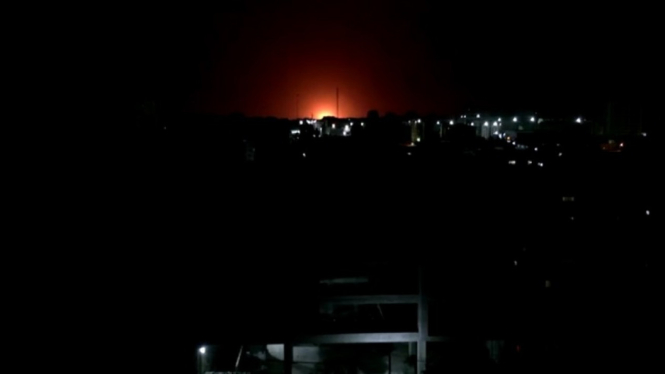 Israel Air Strikes in Gaza City