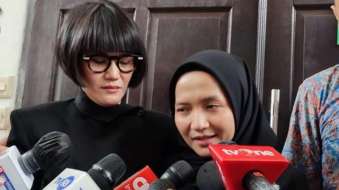 Istri terdakwa Arif Rachman, Nadia Rahma di PN Jakarta Selatan.