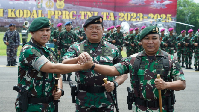 Panglima TNI Pimpin Upacara Alih Kodal PPRC TNI TA 2023-2025
