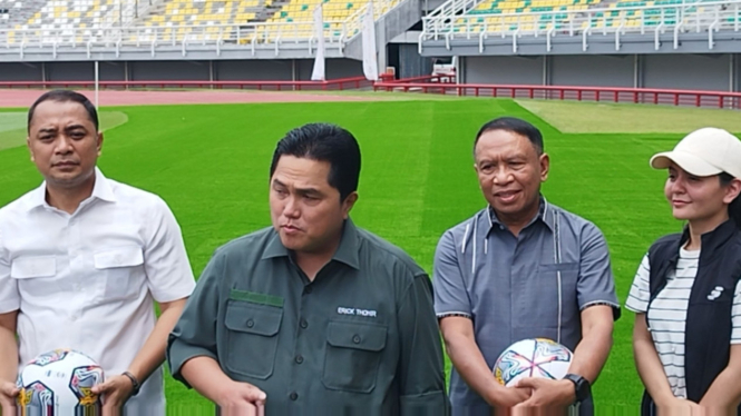Erick Thohir Minta Fasilitas Stadion GBT Surabaya Dimaksimalkan