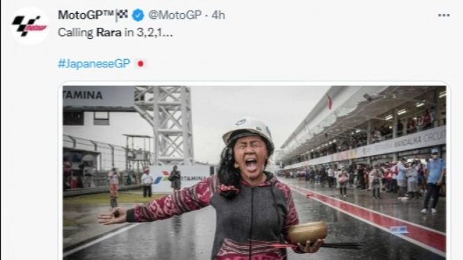 MotoGP Panggil Rara 'Si Pawang Hujan'