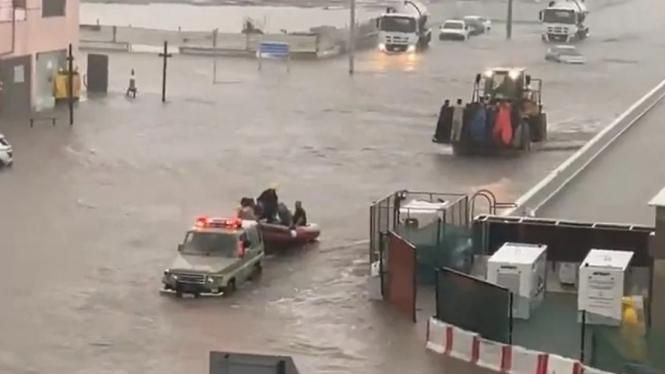 Banjir melanda wilayah Jeddah, Arab Saudi