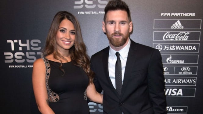 Antonela Roccuzzo dan Lionel Messi