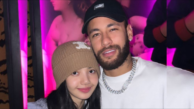 Lisa BLACKPINK dan Neymar Jr
