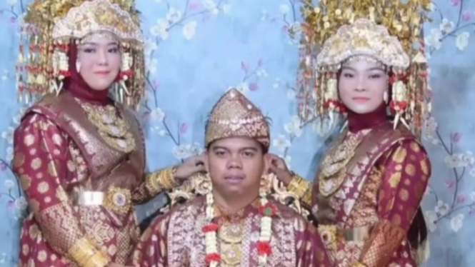 Pria di Musi Banyuasin nikahi 2 wanita sekaligus