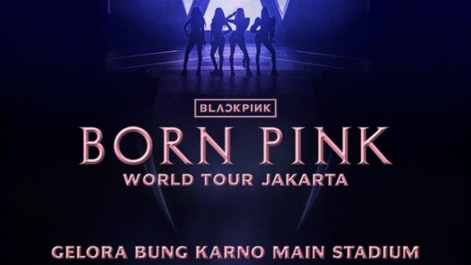 Poster Konser BLACKPINK bertajuk BORN PINK in Jakarta