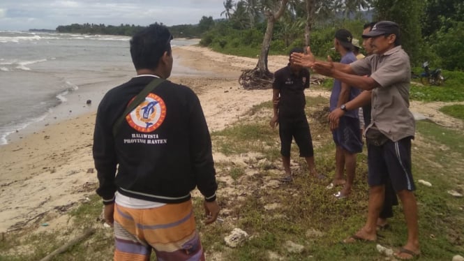 Pelajar SMPN di Pandeglang tenggelam di pantai