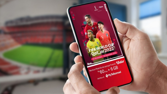 Piala Dunia 2022 di Telkomsel dan Vidio.com
