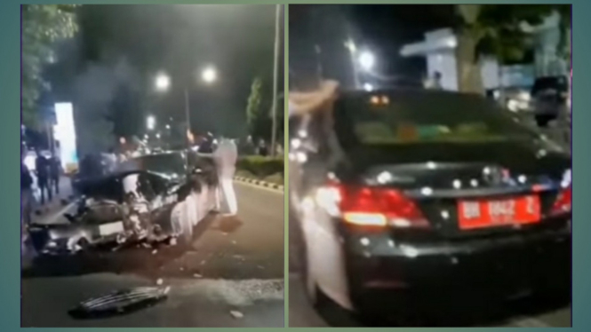 Mobil Dinas DPRD Jambi alami kecelakaan