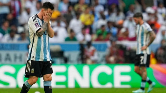 Kapten Timnas Argentina Lionel Messi.