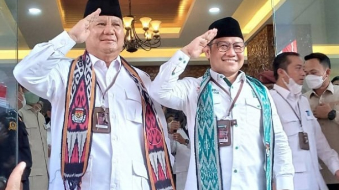 Prabowo Subianto dan Muhaimin Iskandar atau Cak Imin