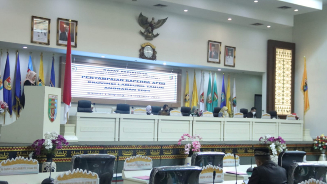 Penyampaikan Raperda APBD Provinsi  Lampung Tahun Anggaran 2023