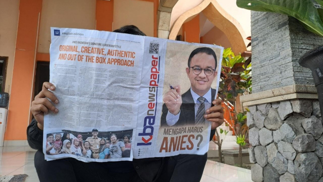 Tabloit pencitraan Anies Baswedan beredar di Masjid Kota Malang