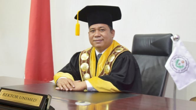 Rektor UNIMED Dr. Syamsul Gultom.  (Dok: Unimed)