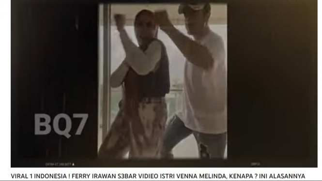 Hoaks! video Video Syur Venna Melinda dan Ferry Irawan.