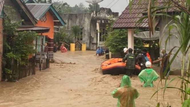 Banjir bandang Lahat Sumatera Selatan.