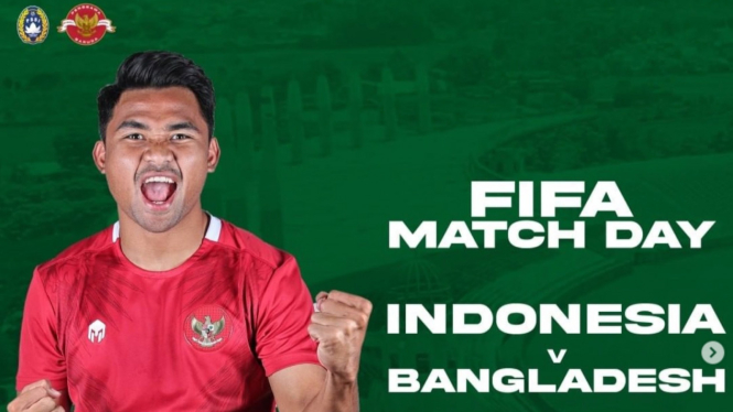 Match Day Indonesia VS Bangladesh. Sumber Foto/@pssi