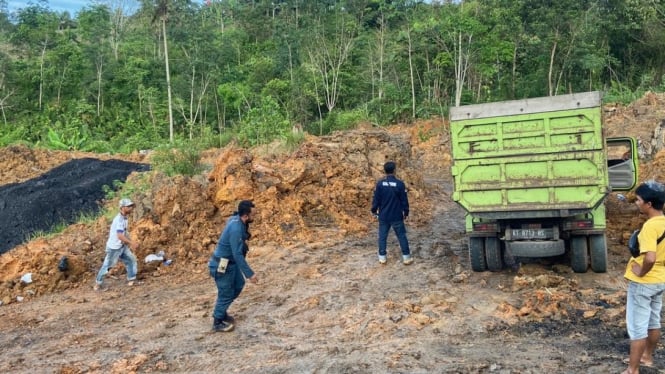 Lokasi tambang ilegal Bukit Soeharto. Foto/Doc. KLHK