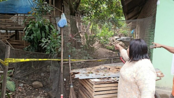 Lokasi kandang ayam tempat penemuan jenazah siswa SD di Sawahlunto