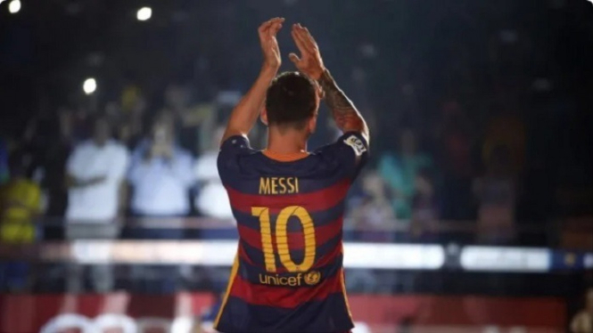 Mantan pemain Barcelona Lionel Messi