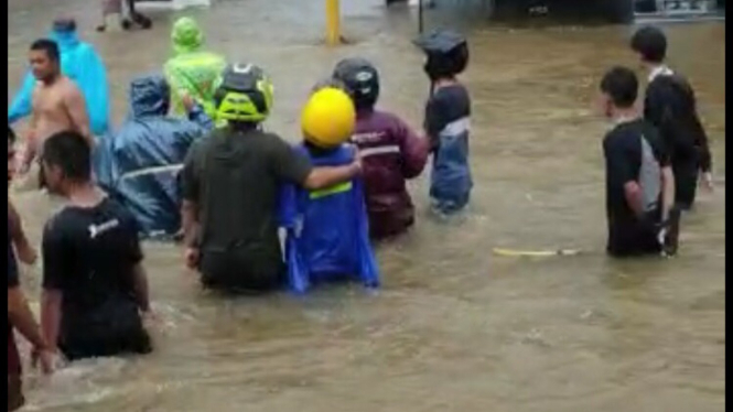Banjir di Kota Makassar.
